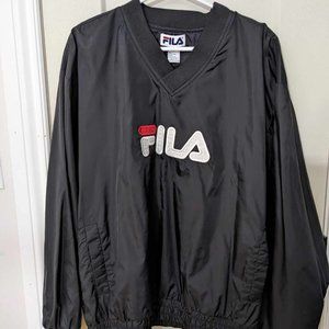 90's Vintage Fila V-neck Pullover Golf Jacket Windbreaker